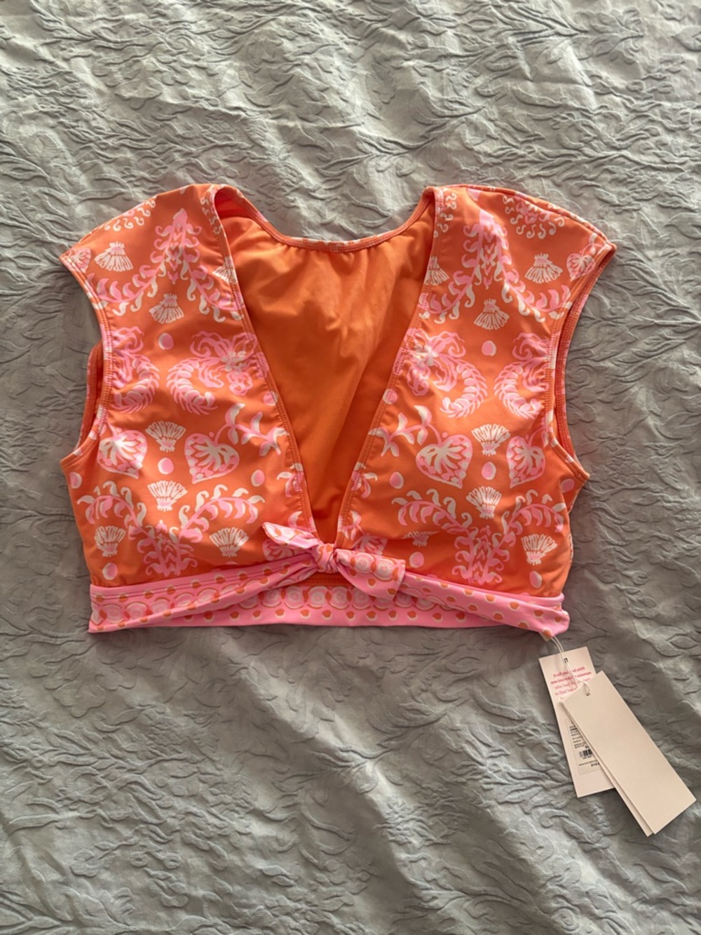 Lilly Pulitzer Papaya Breezy Palm Swimsuit